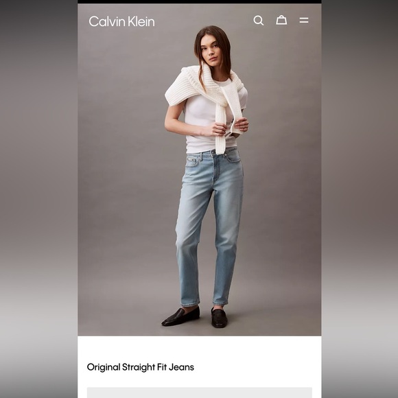 Calvin Klein Light Blue Denim Jeans - Picture 1 of 5